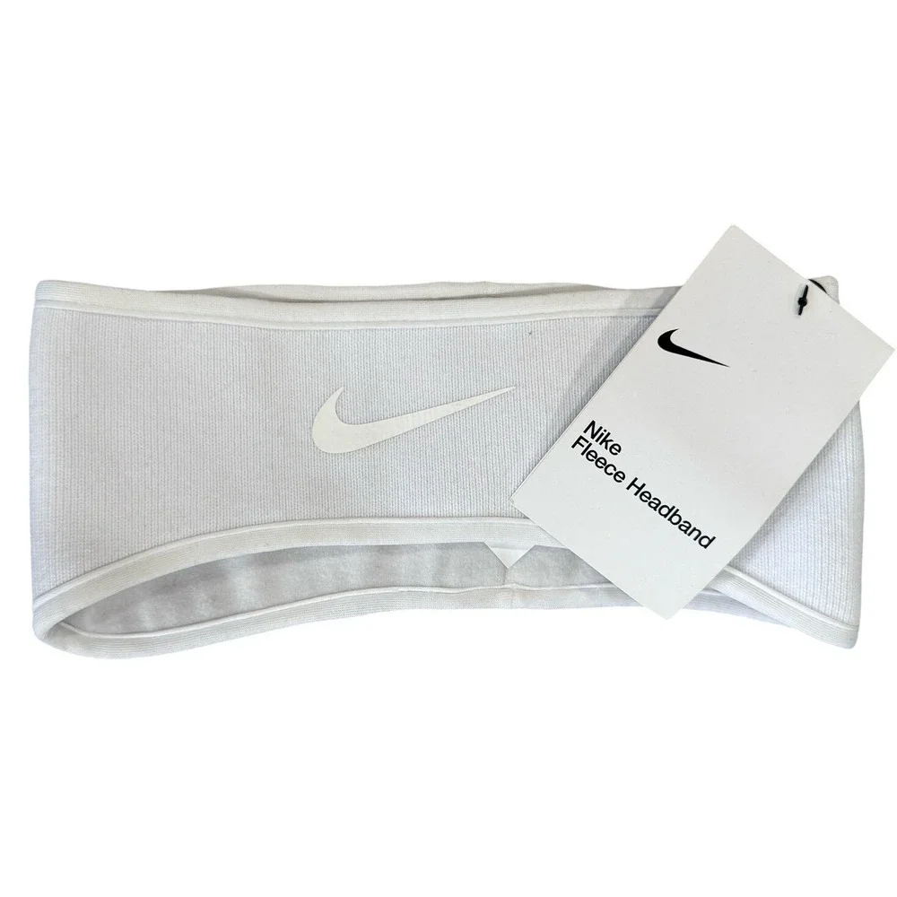 Nike Fleece Headband White